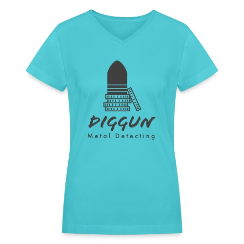 Diggun Logo Gear - Women's V-Neck T-Shirt