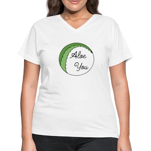 Aloe you, I love you - Women's V-Neck T-Shirt