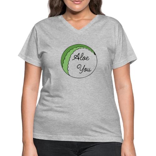 Aloe you, I love you - Women's V-Neck T-Shirt