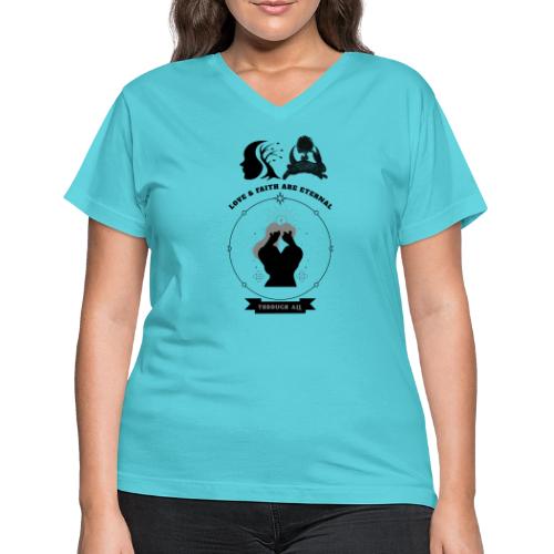 Love & Faith - Women's V-Neck T-Shirt