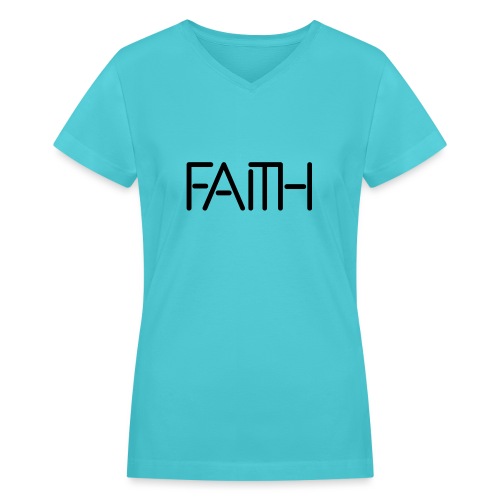 Faith tshirt - Women's V-Neck T-Shirt