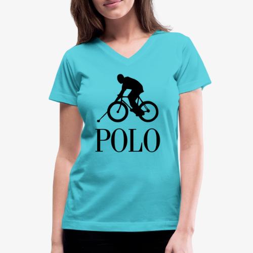 bike polo - Women's V-Neck T-Shirt