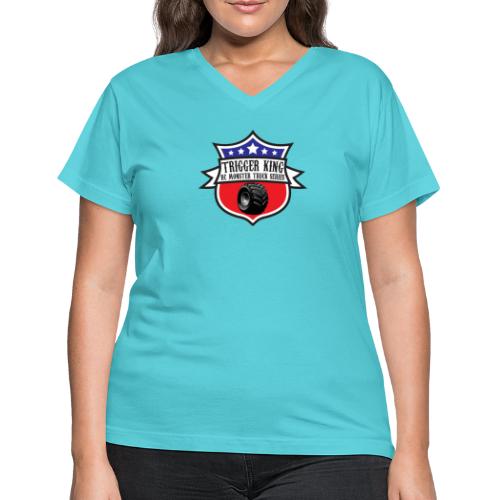 Trigger King - 2023 Logo - Women's V-Neck T-Shirt