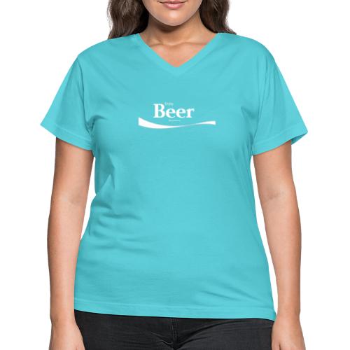 Enjoy Beer - Women's V-Neck T-Shirt