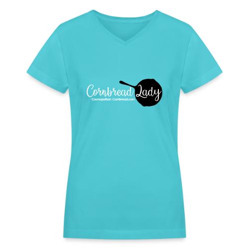 cornbread lady - Women's V-Neck T-Shirt
