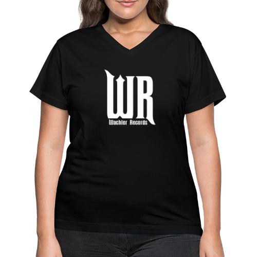 Wachler Records Light Logo - Women's V-Neck T-Shirt