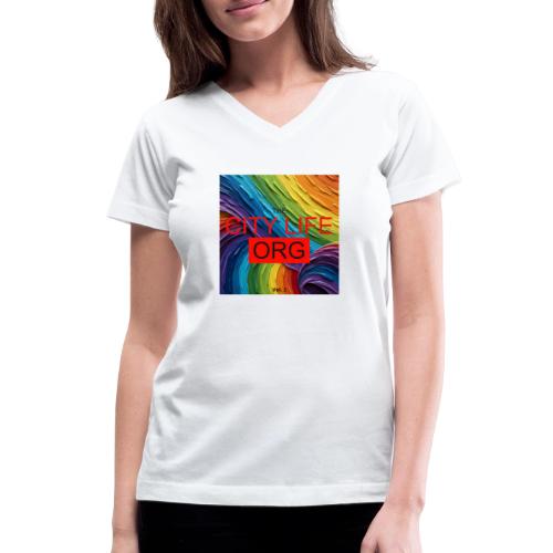 CIty Life Org Vol. 1 - Women's V-Neck T-Shirt