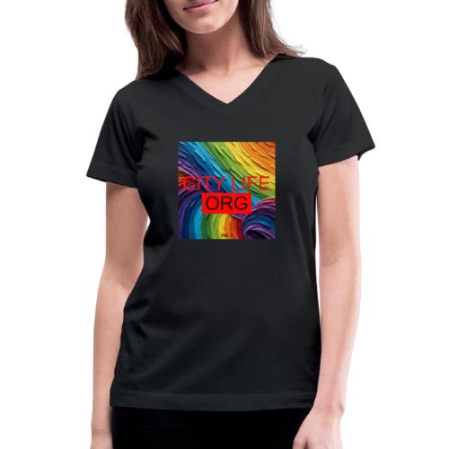 CIty Life Org Vol. 1 - Women's V-Neck T-Shirt