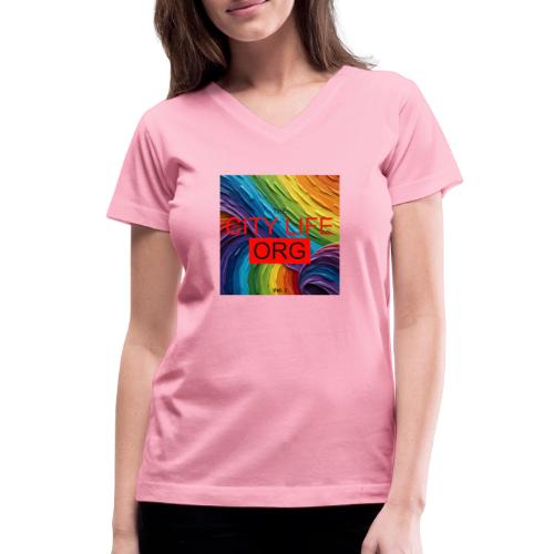CIty Life Org Vol. 1 - Women's V-Neck T-Shirt