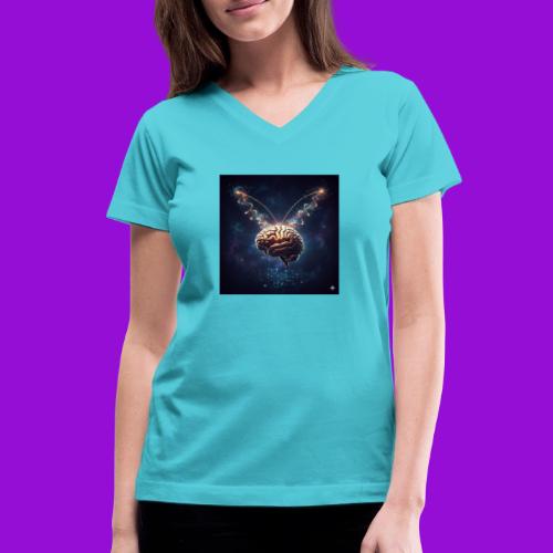 BrainTeas - Women's V-Neck T-Shirt