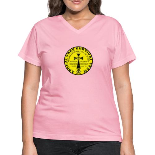 Apocalypse survival team - Survive the doomsday! - Women's V-Neck T-Shirt