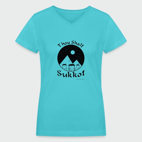 sukkot tshirt2 - Women's V-Neck T-Shirt