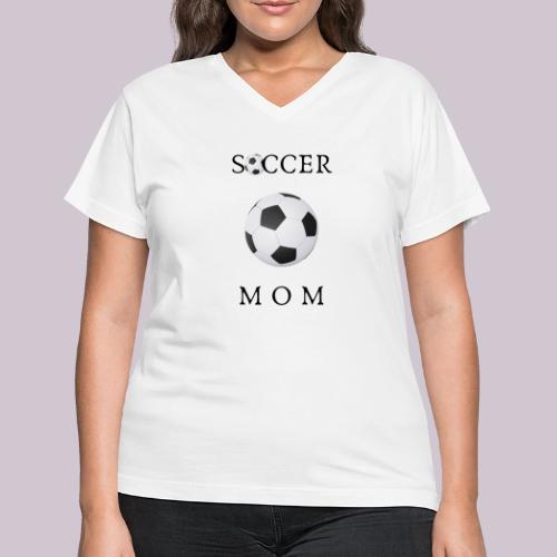 SOCCER MOM - Women's V-Neck T-Shirt