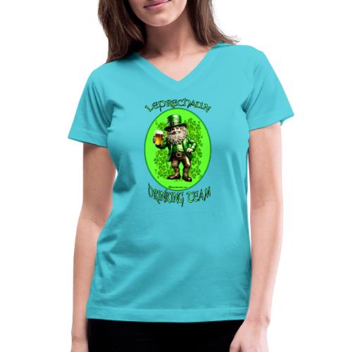 Leprechaun Drinking Team - Women's V-Neck T-Shirt