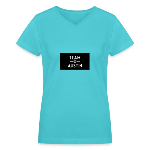 Team Austin Youtube Fan Base - Women's V-Neck T-Shirt