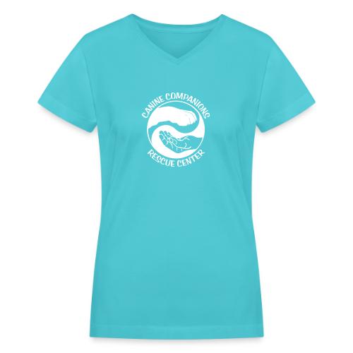 CCRC LOGO - Women's V-Neck T-Shirt
