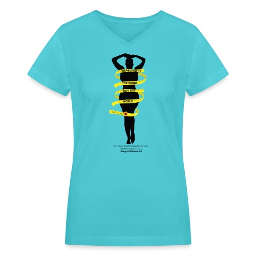 Measured By The Word - Women's V-Neck T-Shirt