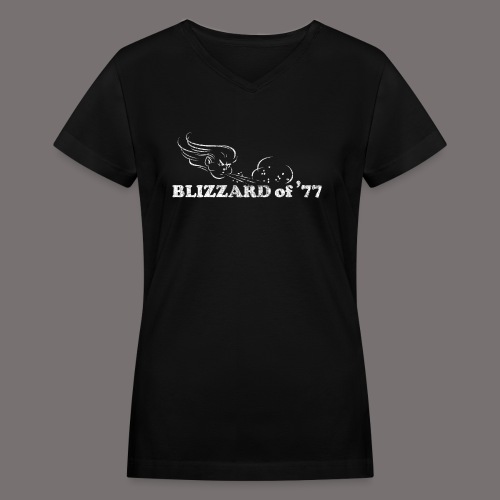Blizzard of 77 - Women's V-Neck T-Shirt