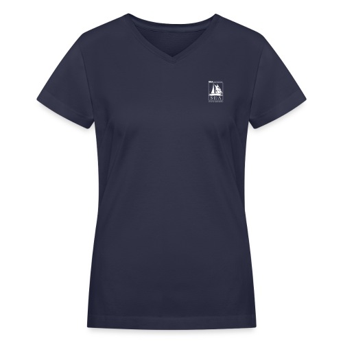 SEA_main_logo - Women's V-Neck T-Shirt