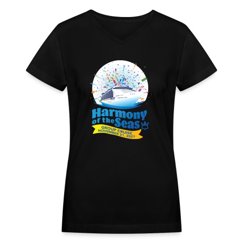 Harmony 2021 Group Cruise Logo - Women's V-Neck T-Shirt