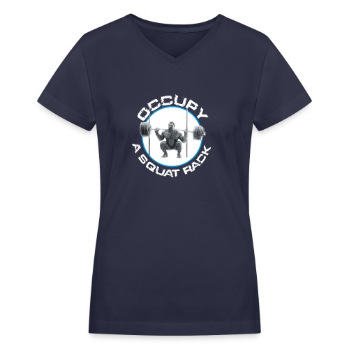 occupysquat - Women's V-Neck T-Shirt