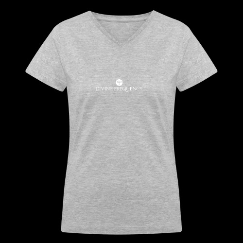 White Divine Frequency - Women's V-Neck T-Shirt