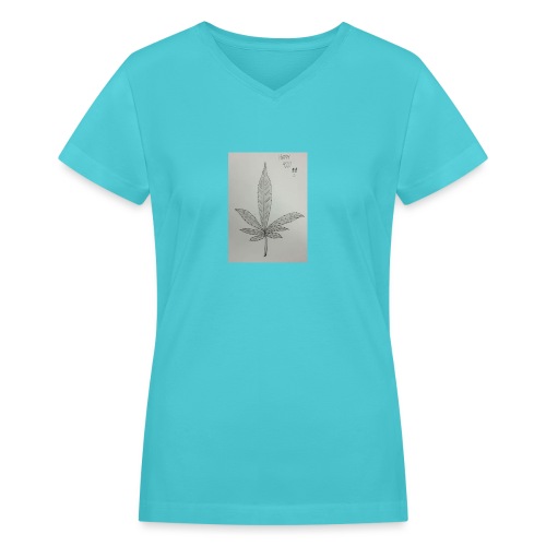 Happy 420 - Women's V-Neck T-Shirt