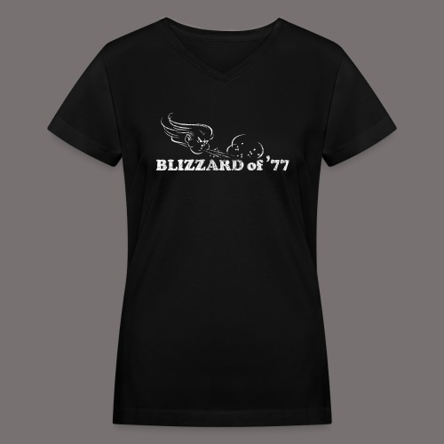 Blizzard of 77 - Women's V-Neck T-Shirt