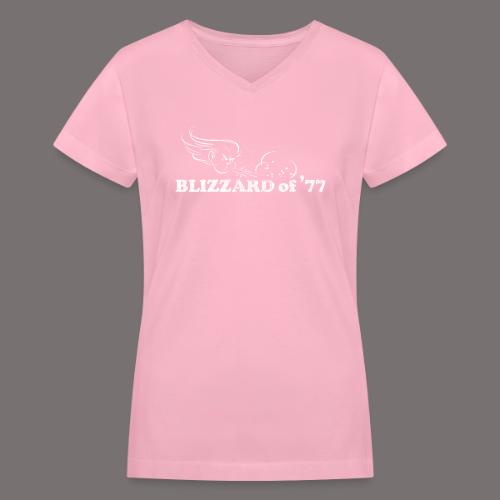 Blizzard of 77 - Women's V-Neck T-Shirt