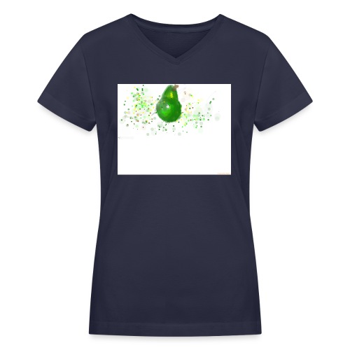 Pear - Women's V-Neck T-Shirt