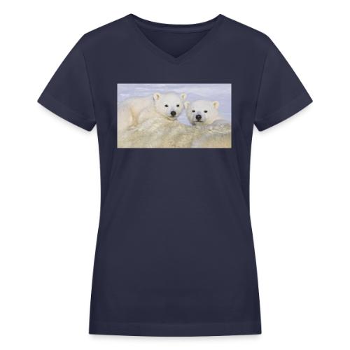 polarbears - Women's V-Neck T-Shirt