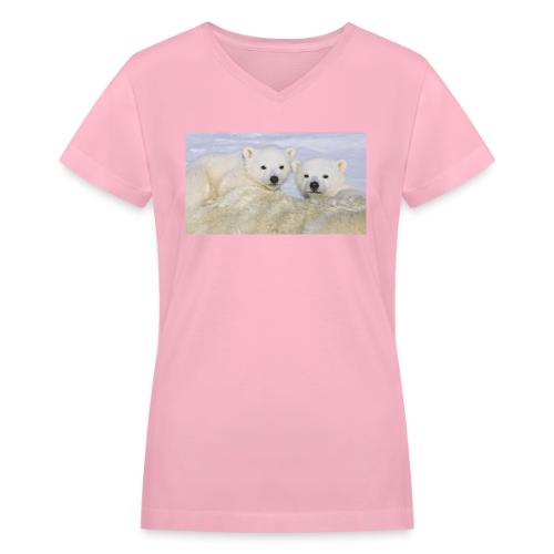 polarbears - Women's V-Neck T-Shirt
