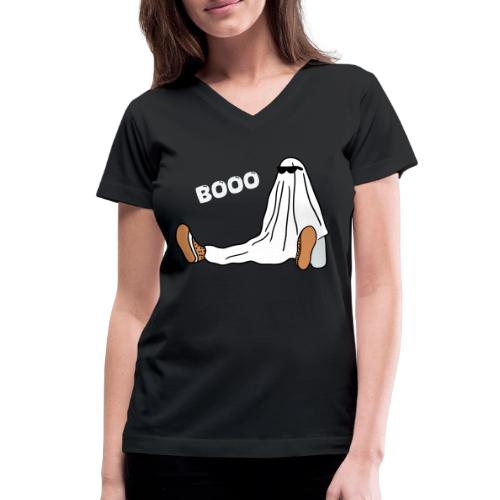 Ghost design - Women's V-Neck T-Shirt