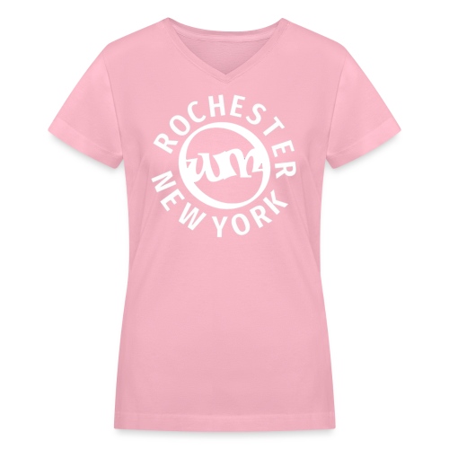 Rochester patch - Women's V-Neck T-Shirt