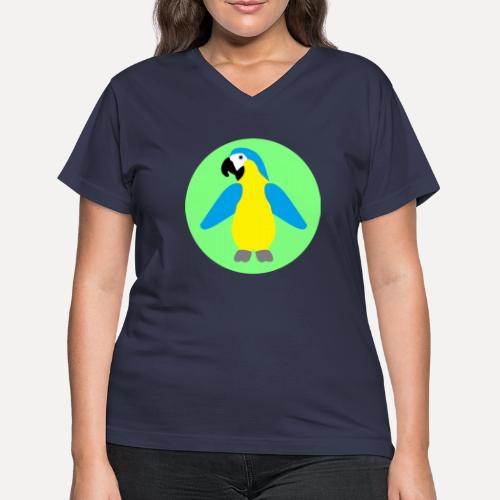 Blue-and-yellow Macaw - Women's V-Neck T-Shirt