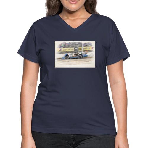 Jonathan Davenport's #49 - Women's V-Neck T-Shirt