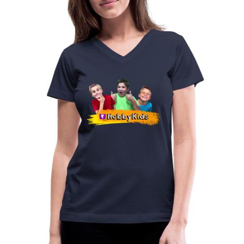 hobbykids shirt - Women's V-Neck T-Shirt