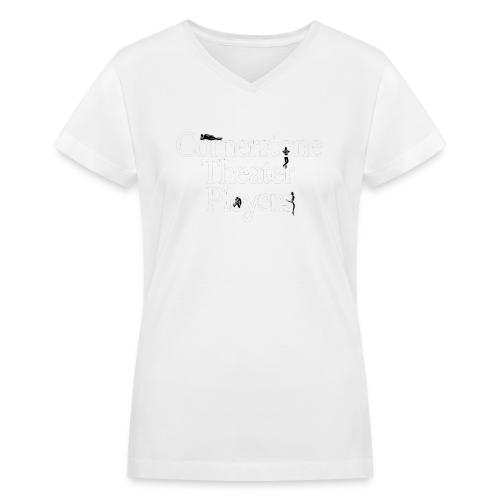 Cornerstone Theater Players (Light) - Women's V-Neck T-Shirt