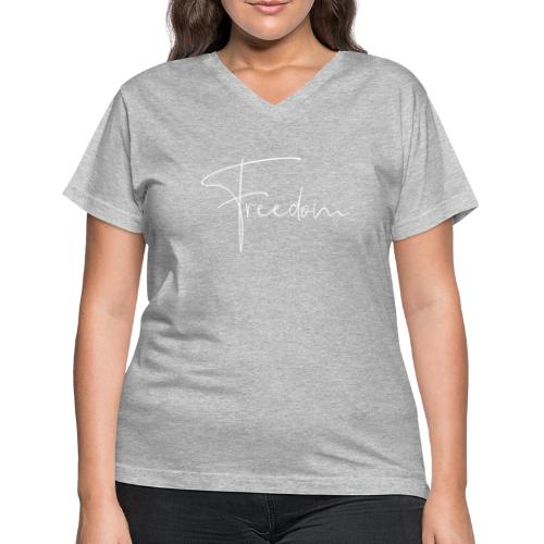 Freedom W - Women's V-Neck T-Shirt