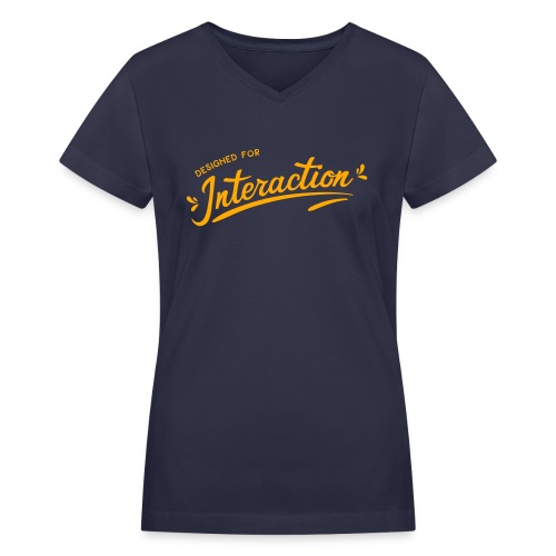 Designed for Interaction - Women's V-Neck T-Shirt