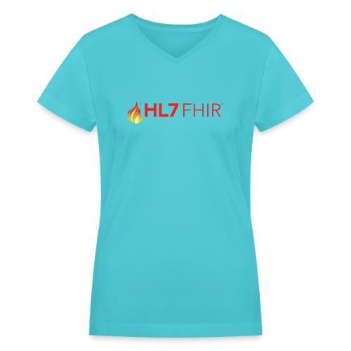 HL7 FHIR Logo - Women's V-Neck T-Shirt