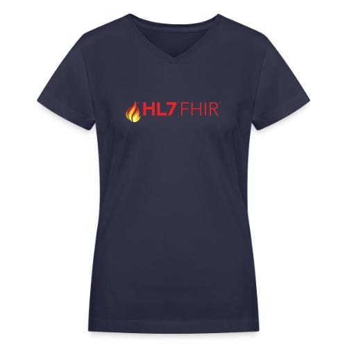 HL7 FHIR Logo - Women's V-Neck T-Shirt