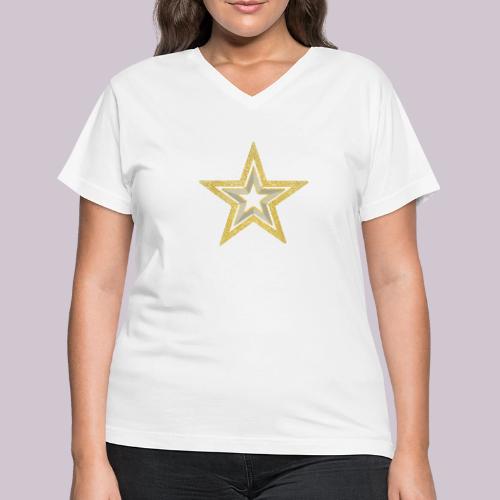 Star - Women's V-Neck T-Shirt