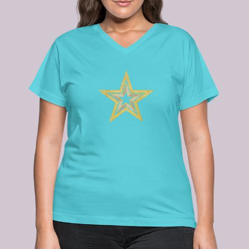 Star - Women's V-Neck T-Shirt