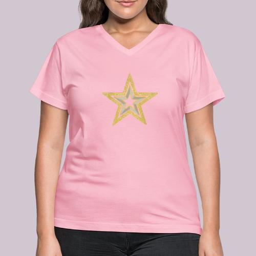 Star - Women's V-Neck T-Shirt