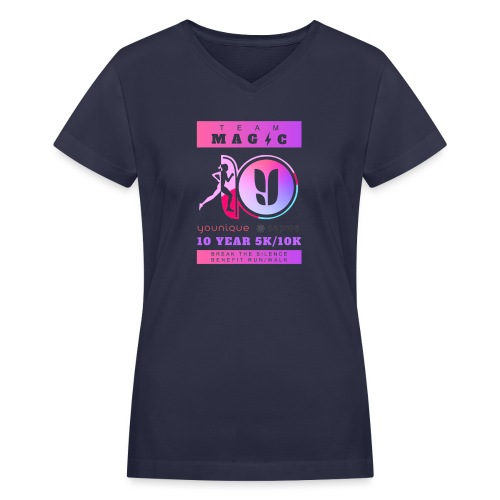Team Magic Run - Women's V-Neck T-Shirt