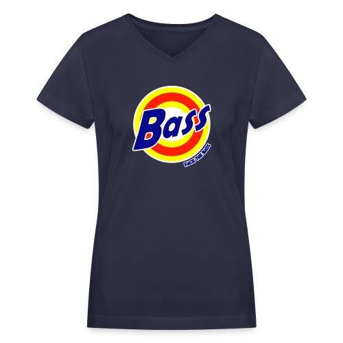 Clean Bass - Women's V-Neck T-Shirt