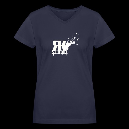 RKStudio White Logo Version - Women's V-Neck T-Shirt