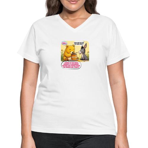 Honey Bear - Fire Tyrants - Women's V-Neck T-Shirt