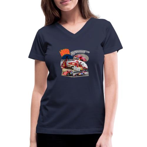Jonathan Taylor Eldora Speedway FFN#1 Design 1 - Women's V-Neck T-Shirt